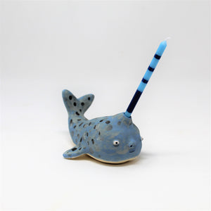 5.5 INCH NARWHAL BIRTHDAY CANDLE HOLDER #2