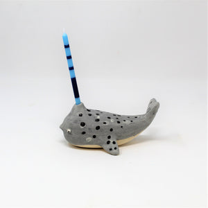 5.5 INCH NARWHAL BIRTHDAY CANDLE HOLDER #4