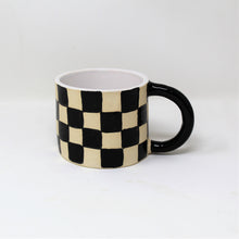 Load image into Gallery viewer, BLACK CHECKER MUG #1
