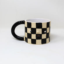Load image into Gallery viewer, BLACK CHECKER MUG #2
