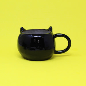 16 OZ. BLACK CAT MUG #1