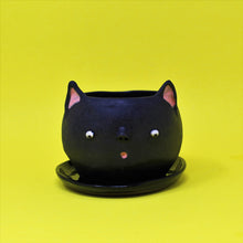 Load image into Gallery viewer, 4 INCH BLACK CAT PLANTER #1
