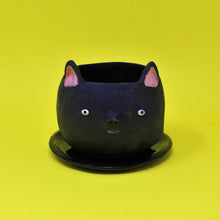 Load image into Gallery viewer, 4 INCH BLACK CAT PLANTER #2
