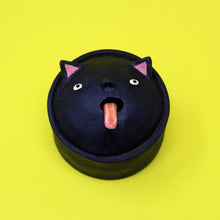 Load image into Gallery viewer, BLACK CAT SPICE JAR AND TONGUE SPOON #1
