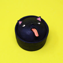 Load image into Gallery viewer, BLACK CAT SPICE JAR AND TONGUE SPOON #3
