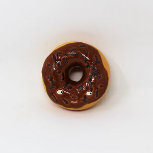 CHOCOLATE SHAVINGS DONUT WALL ART