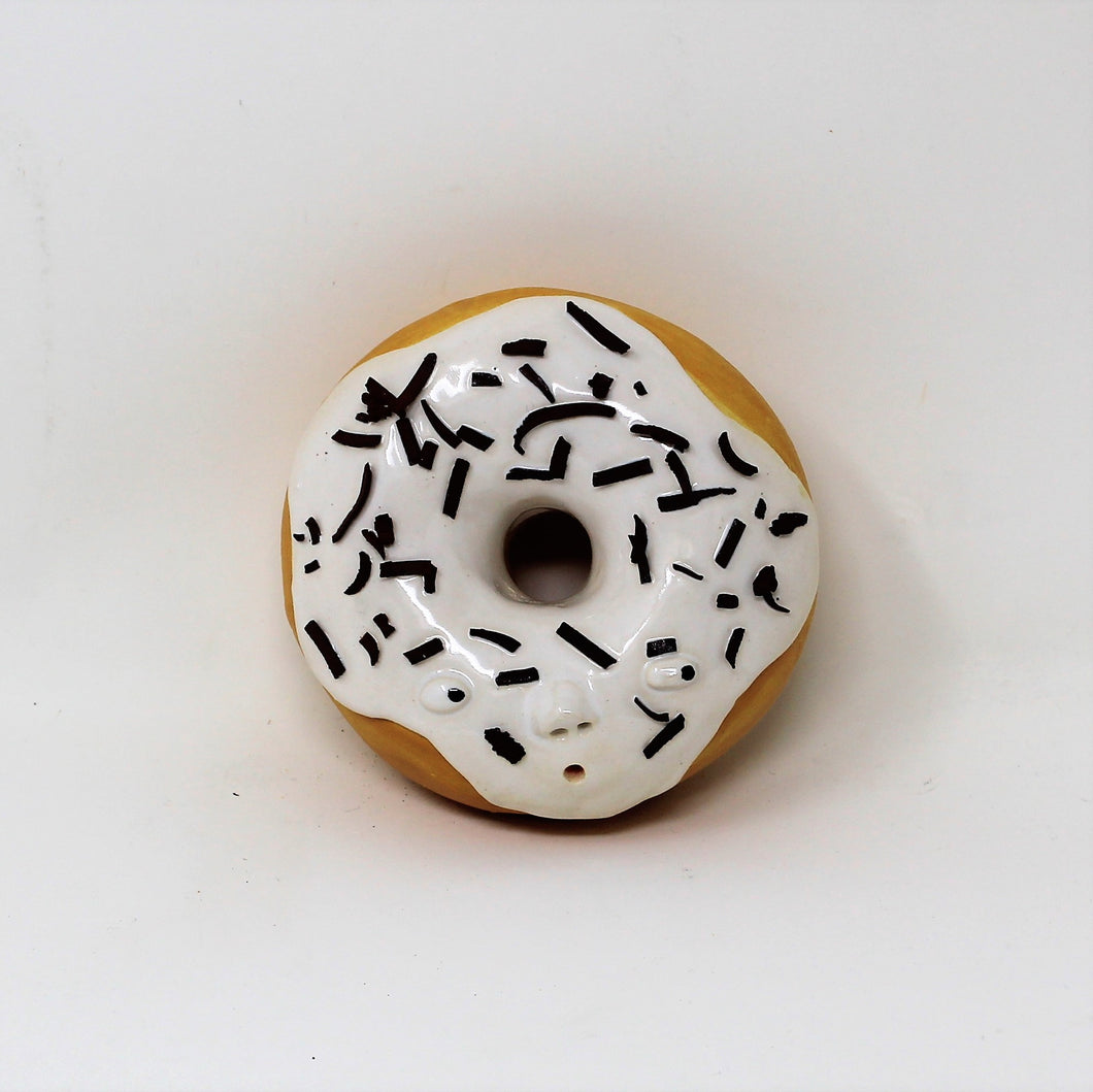 CHOCOLATE SHAVINGS DONUT WALL ART #2