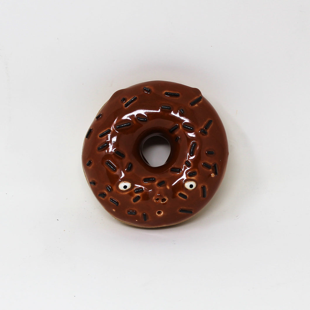 CHOCOLATE SPRINKLES DONUT WALL ART #1