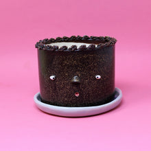 Load image into Gallery viewer, CHOCOLATE CAKE PLANTER WITH LAVENDAR PLATE #1
