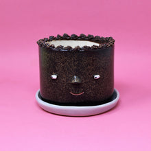 Load image into Gallery viewer, CHOCOLATE CAKE PLANTER WITH LAVENDAR PLATE #2
