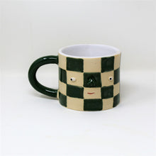 Load image into Gallery viewer, GREEN CHECKER MUG #1

