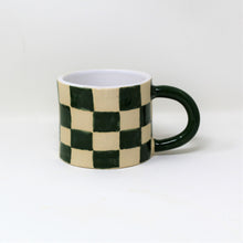 Load image into Gallery viewer, GREEN CHECKER MUG #1
