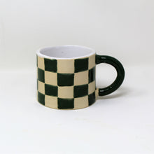 Load image into Gallery viewer, GREEN CHECKER MUG #2
