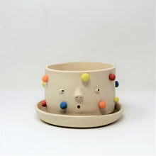 Load image into Gallery viewer, MULTICOLOR 5.5 INCH PLANTER WITH PLATE #1
