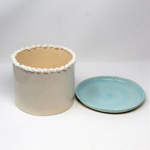 7.5 INCH CAKE PLANTER WITH PLATE