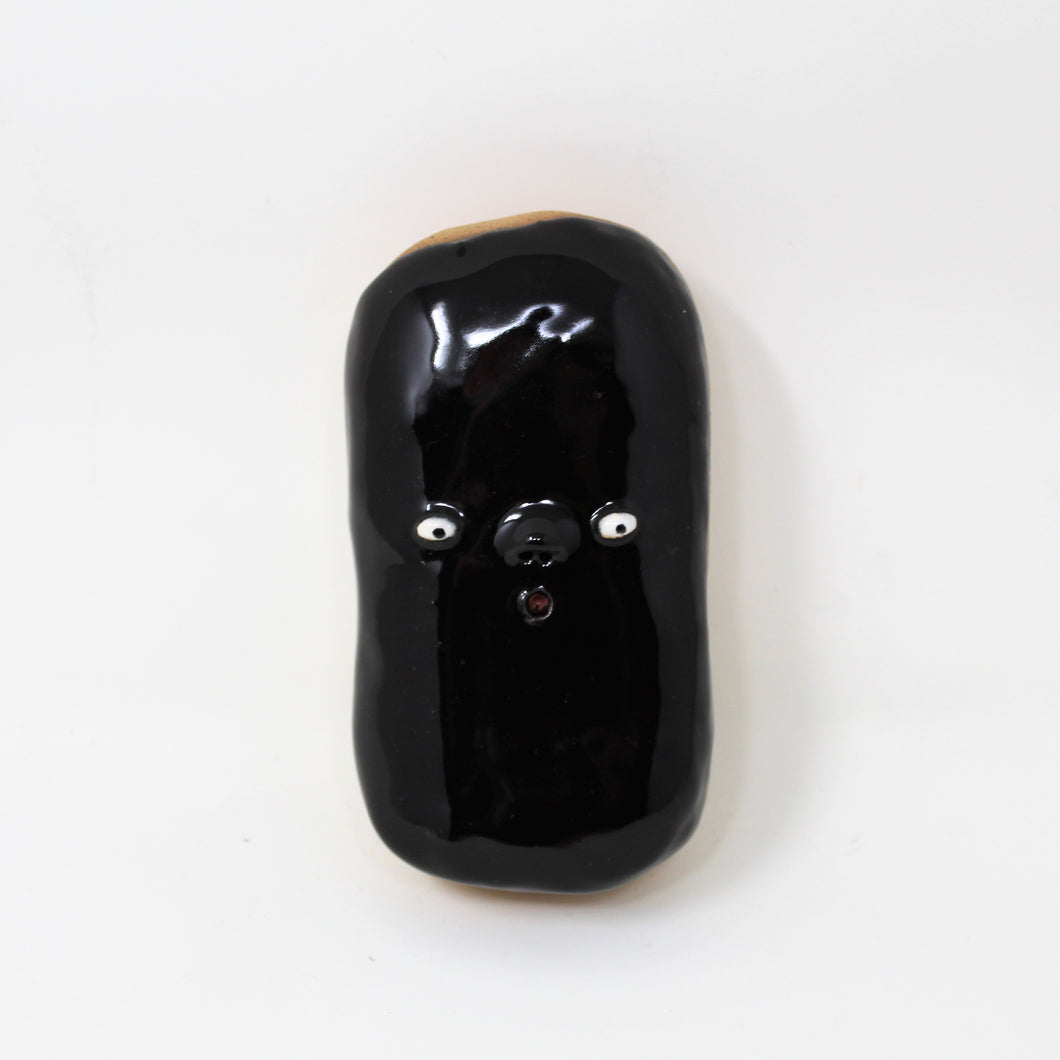 CHOCOLATE COVERED LONG JOHN DONUT WALL ART #1