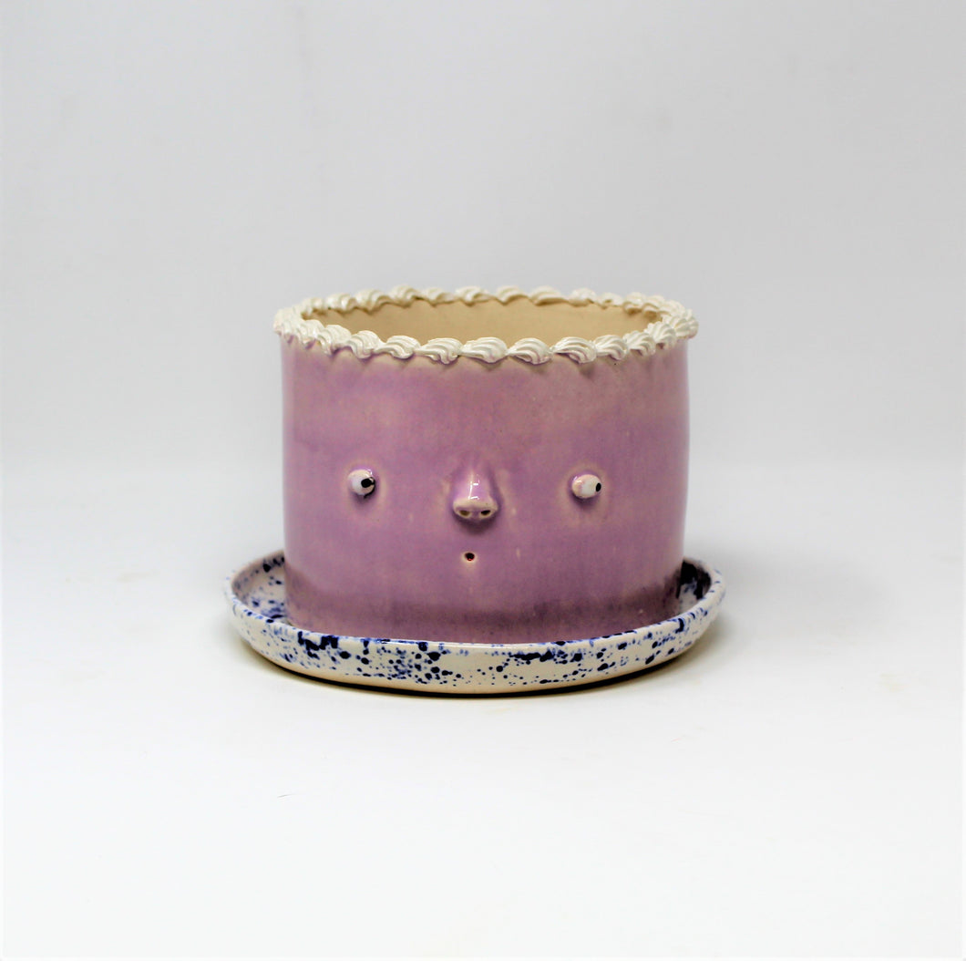 5 INCH CAKE PLANTER WITH PLATE #2