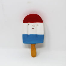 Load image into Gallery viewer, RED WHITE AND BLUE POPSICLE WALL ART #2
