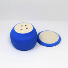 Load image into Gallery viewer, BLUE SAD BOI 5.5 INCH CRYING PLANTER WITH PLATE #3
