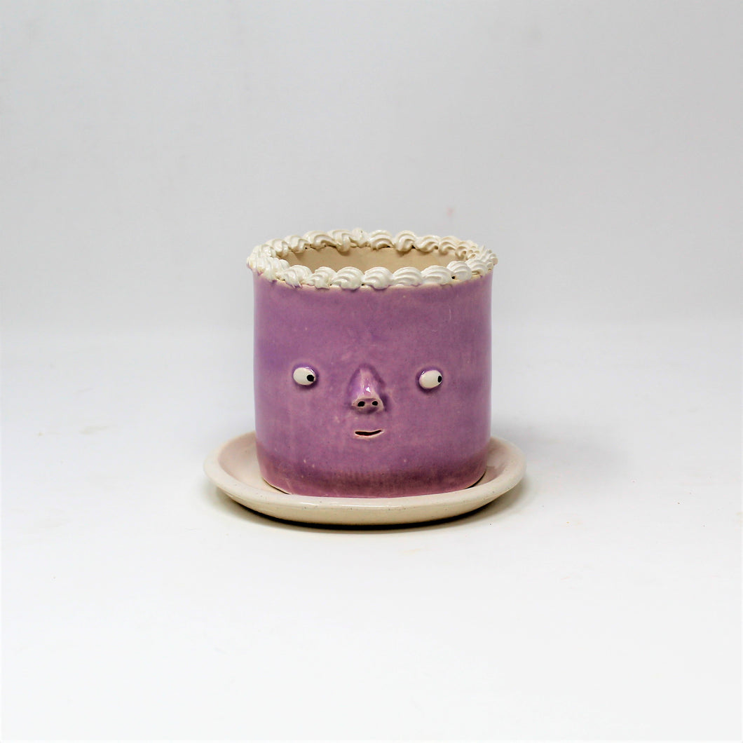 3.25 INCH CAKE PLANTER WITH PLATE #4