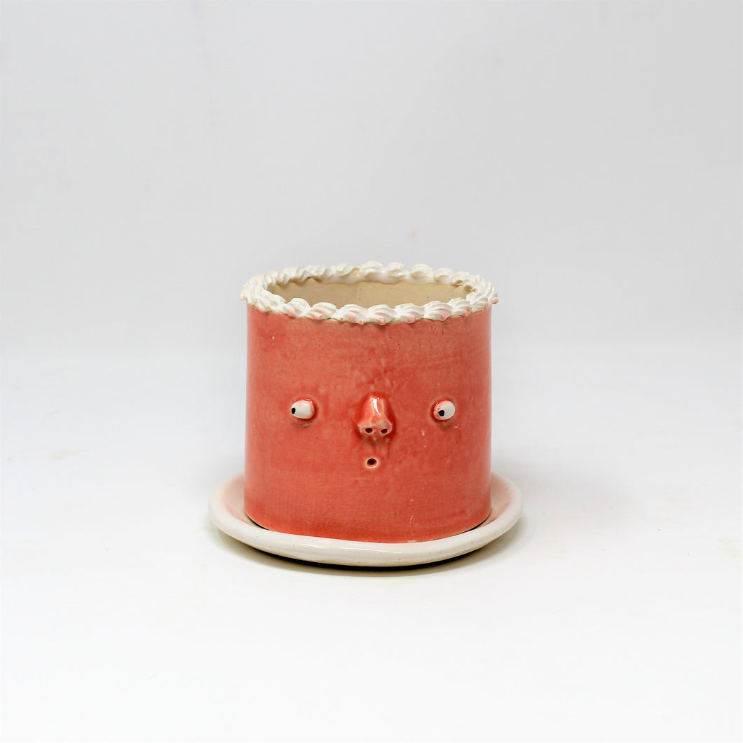3.25 INCH CAKE PLANTER WITH PLATE #6