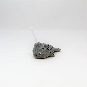 4 INCH NARWHAL BIRTHDAY CANDLE HOLDER #1