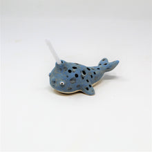 Load image into Gallery viewer, 4 INCH NARWHAL BIRTHDAY CANDLE HOLDER #4
