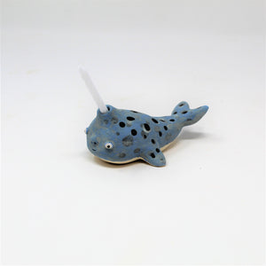 4 INCH NARWHAL BIRTHDAY CANDLE HOLDER #4