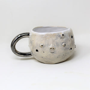 12 OZ. SILVER LUSTER MOON MUG (SECOND: scratch on handle)