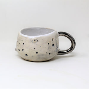 12 OZ. SILVER LUSTER MOON MUG (SECOND: scratch on handle)