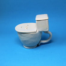 Load image into Gallery viewer, TOILET POUR OVER TANK MUG WITH TINY POOP #1
