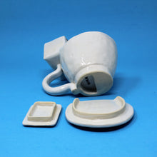 Load image into Gallery viewer, TOILET POUR OVER TANK MUG WITH TINY POOP #1
