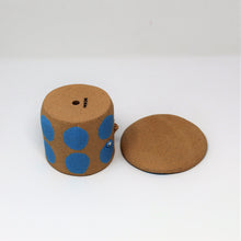 Load image into Gallery viewer, TURQUOISE SPOTTY PLANTER WITH PLATE #1
