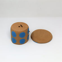 Load image into Gallery viewer, TURQUOISE SPOTTY PLANTER WITH PLATE #3
