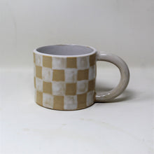 Load image into Gallery viewer, WHITE CHECKER MUG
