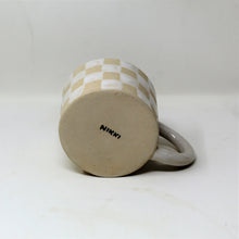 Load image into Gallery viewer, WHITE CHECKER MUG
