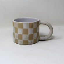 Load image into Gallery viewer, WHITE CHECKER MUG #2
